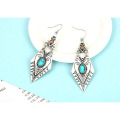 Retro Temperament Rhombus Shaped Earrings Bohemian Fashion Earrings for Women Gift